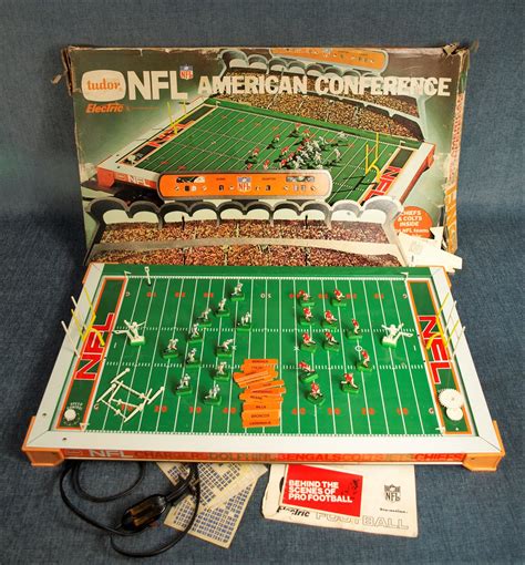 1970 electric football game box|vintage electric football game for sale.